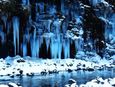 氷の芸術「三十槌の氷柱」